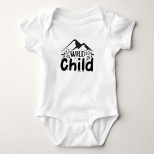 Wild Child Abenteuer Baby Body - Cute Mountain Strampler