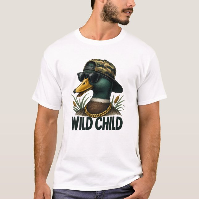 Wild Child Country Western Duck T-Shirt (Vorderseite)