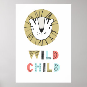 Wild Child Scandia Löwe Poster