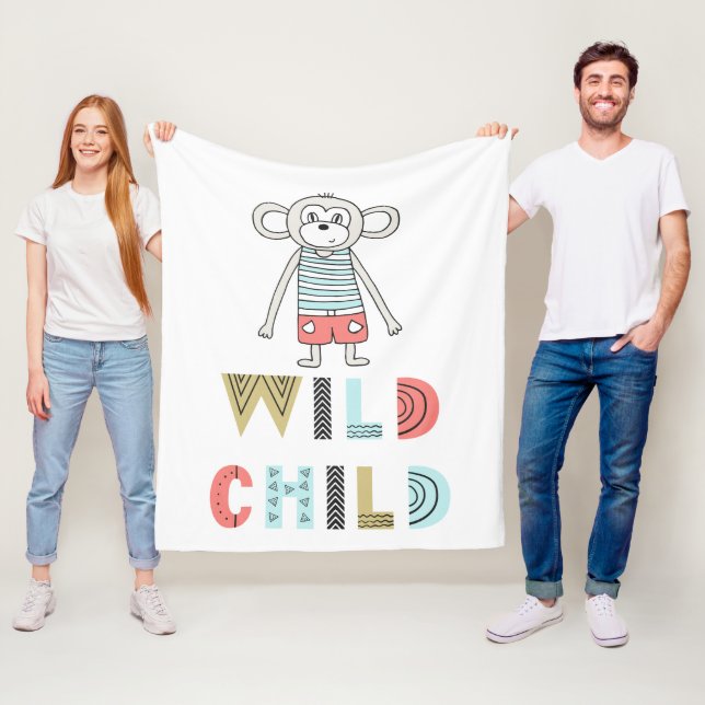 Wild Child Scandia Monkey Baby Fleecedecke (Beispiel)