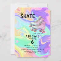 Wild Colors Girl Roller Skaten Birthday Party