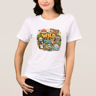 Wild & Cute Animals T-Shirt – Liebenswerte Tierlie Tri-Blend Shirt