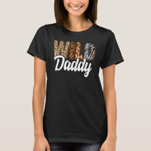 Wild Daddy Zoo Geboren Two be Wild B day Safari Ju T-Shirt
