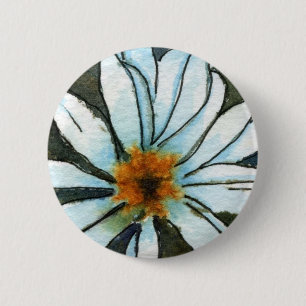 "Wild Daisies #1" - Blumenschaltfläche Button