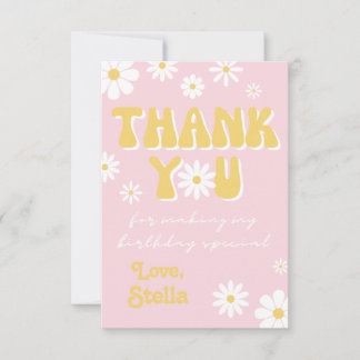 Wild Daisy Danke-Card | Wildblume Vielen Dank Dankeskarte