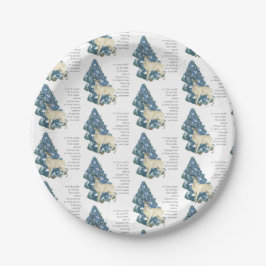 Wild Deer Footprints in Snow – Winter Nature Art Pappteller