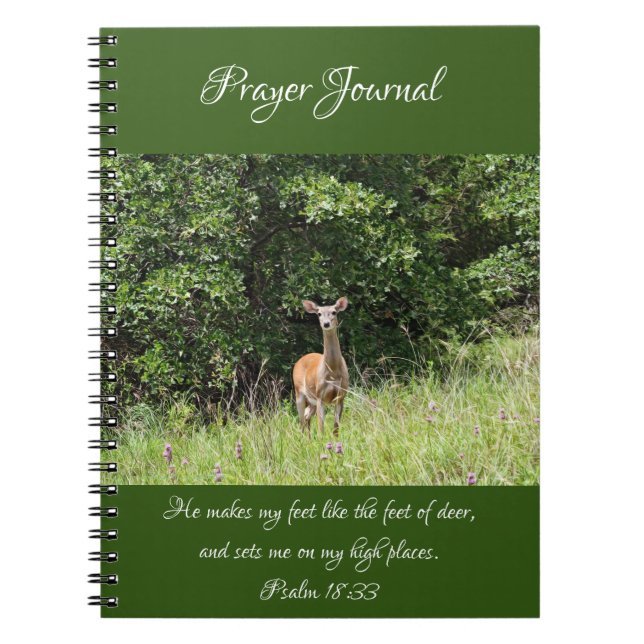 Wild Deer Prayer Journal-Notebook Notizblock (Vorderseite)