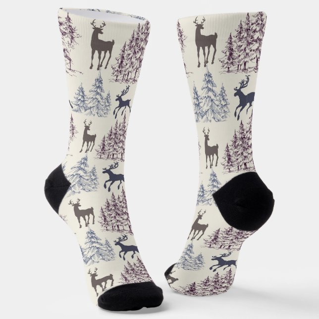 Wild Deer Socken (Gewinkelt)