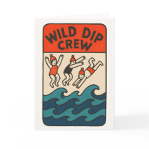 Wild Dip Crew – Freunde beim Schwimmen im Meer Des