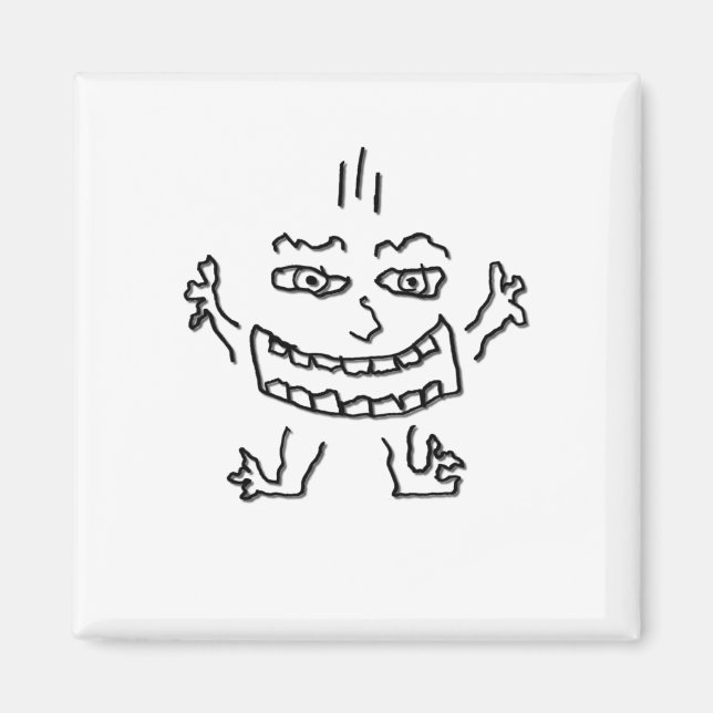 Wild Doodlenut von Cussdum Designs Magnet (Vorne)