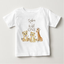 Wild ein Baby Tiere personalisiert Name Party