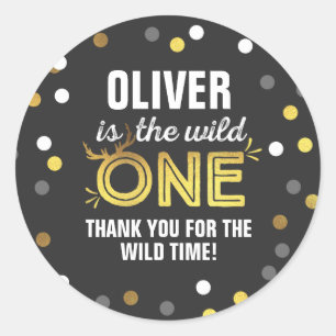 Wild ein Gastgeschenk Aufkleber Siegel Wild Party