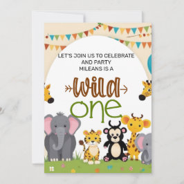 Wild ein Niedliches Jungtier Einladung