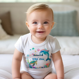 Wild ein Playful Sea Life Baby Strampler