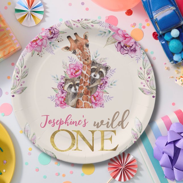 Wild-ein-Safari-Tiere Kindergeburtstag Party Pappteller (Von Creator hochgeladen)