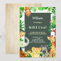 Wild ein tropischer Regenwald Whimsical Geburtstag