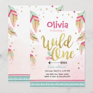 Wild Eine Geburtstagseinladung Erstes Geburtstagsm Einladung