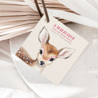 Wild eine rosa Gepunktete Hirschdusche