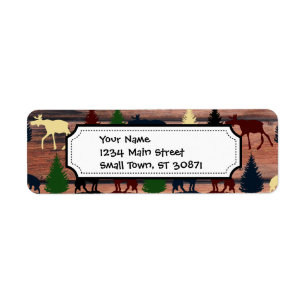 Wild Elche Wolf Wilderness Mountain Kabine Rustika