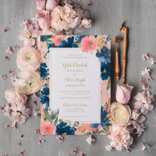 Wild Elegance Hochzeitsmarsch und Hochzeit von G Einladung