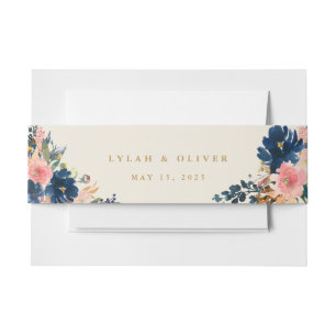 Wild Elegance Hochzeitsmarsch und Hochzeit von G Einladungsbanderole