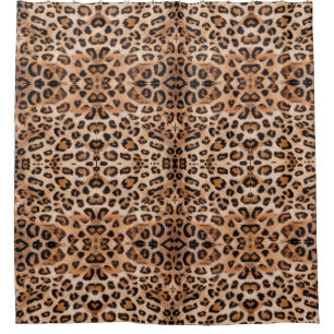 Wild Elegance Leopard Print Duschvorhang