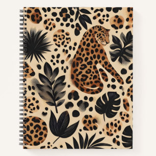 Wild Elegance Leopard Skin Notebook Notizbuch