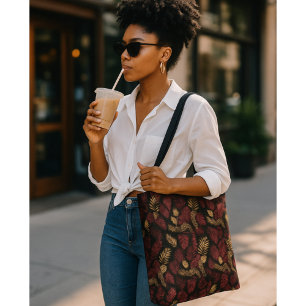 Wild Elegance Monogram Burgundy & Gold