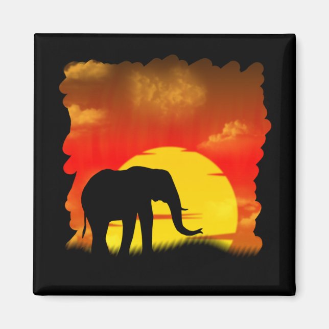 Wild Elephant Magnet (Vorne)