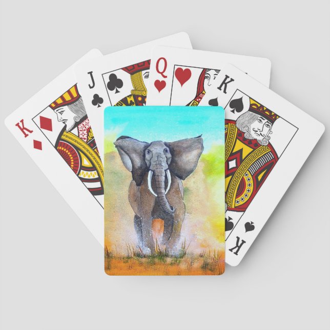 Wild Elephant Power Spielkarten (Rückseite)