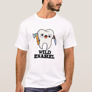 Wild Enamel Funny Wild Animal Tooth Puff T-Shirt