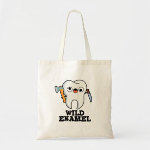 Wild Enamel Funny Wild Animal Tooth Puff Tragetasche