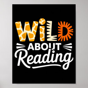 Wild entschlossen, Tierdruckbuchstaben lustig zu l Poster