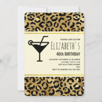 Wild & Exotic Leopard Print Pattern Geburtstag