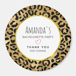 Wild & exotisch Leopard Druckmuster Bachelorette Magnet