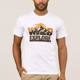 Wild Explore Vintage Mountain Adventure Outdoor T-Shirt