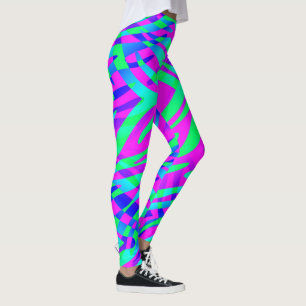 Wild farbenfrohe Zebra-Leggings Leggings