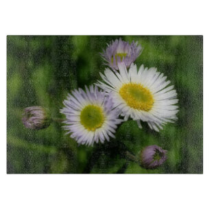 Wild Fleabane Daisy Blume Nature Schneidebrett
