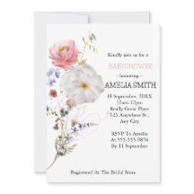 Wild Floral Bouquet Babydusche