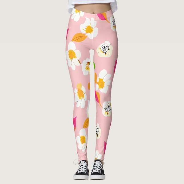 Wild floral nahtlos leggings (Vorderseite)