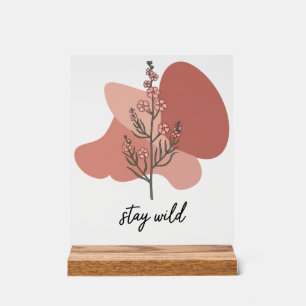 Wild florales Design Acrylschild