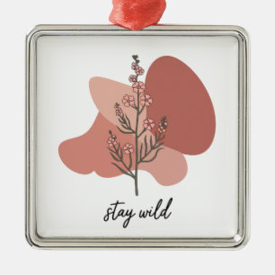 Wild florales Design Ornament Aus Metall