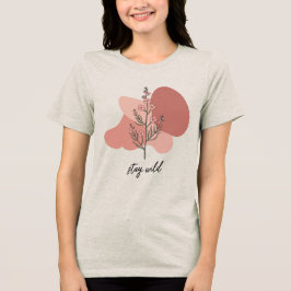 Wild florales Design Tri-Blend Shirt