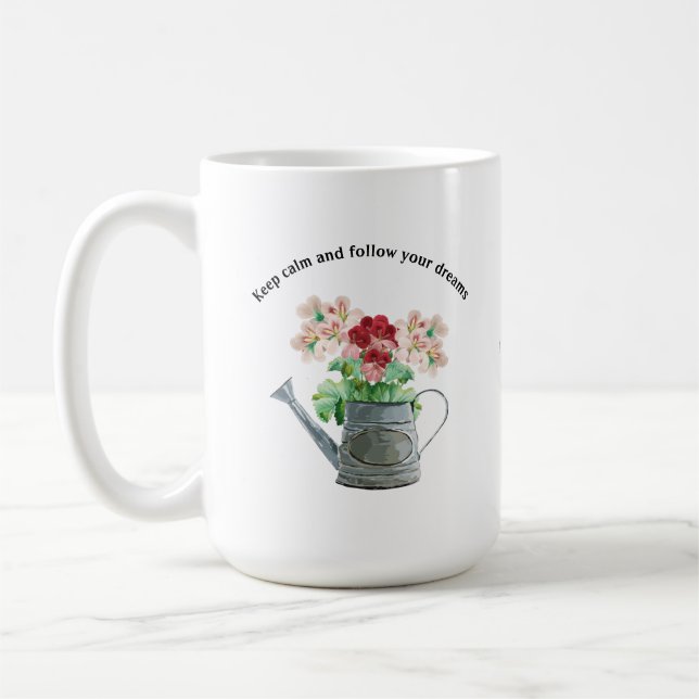 Wild flower blooming kaffeetasse (Links)
