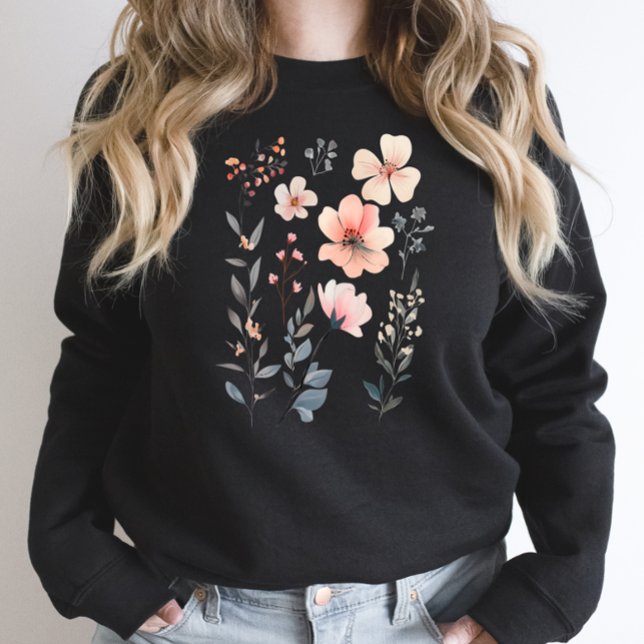 Wild Flower-Floral-Cute Sweatshirt (Von Creator hochgeladen)