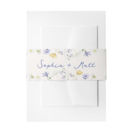 Wild Flowers Hand Written Wedding Einladungsbanderole