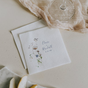 Wild Forest Floral Wedding Napkins Serviette