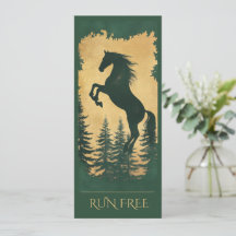 Wild Forest Horse Karte — Lauf Frei