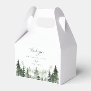 Wild Forest Pines Wedding Danke Geschenkschachtel