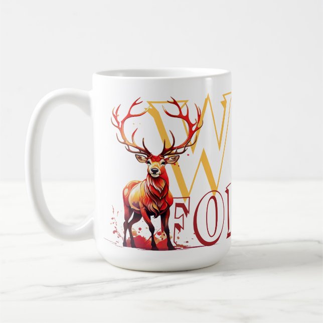 Wild Forever Deer Kaffeetasse (Links)
